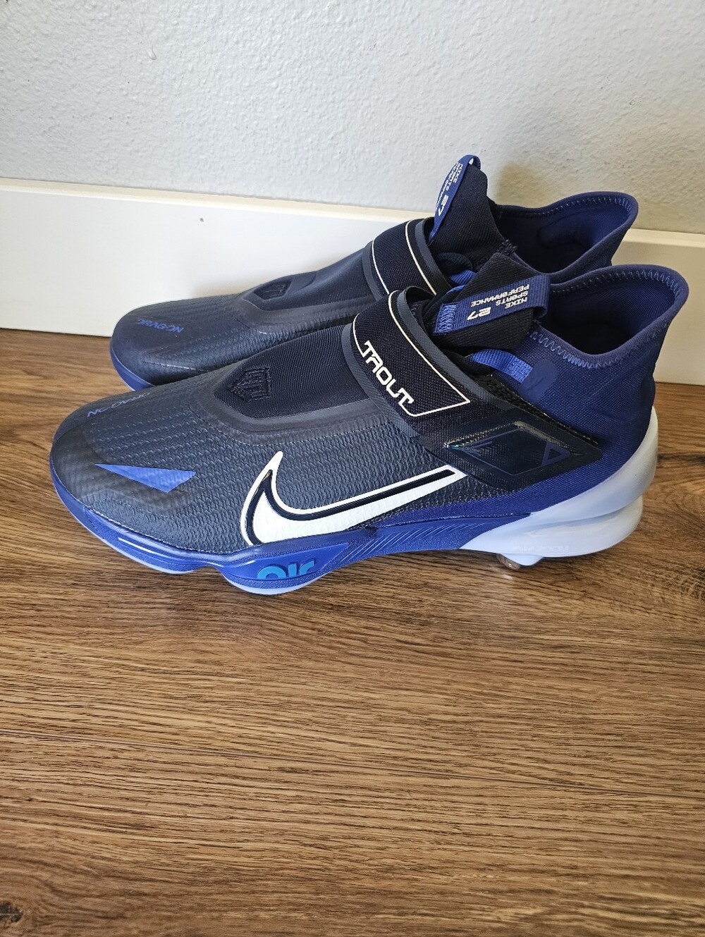 Nike Force Zoom Trout 8 Elite Navy Metal Baseball Cleats DX6963-414 Men’s 11.5